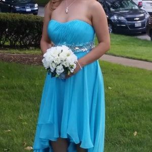 Blue bridesmaid